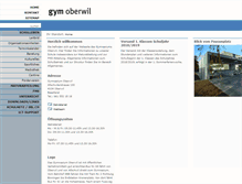 Tablet Screenshot of gymoberwil.ch